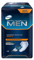 TENA Men Super Level 3 урологические прокладки, 16 шт.