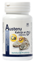 APTIEKAS PRODUKCIJA Oysters Shell Calcium With Vitamin D3 pills, 60 pcs.
