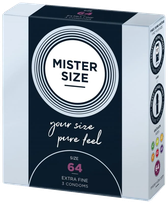 MISTER SIZE 64/225 mm condoms, 3 pcs.