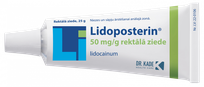 LIDOPOSTERIN 50 mg/g rektālā ziede, 25 g
