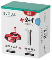 EVOLU inhalators Super Car + termometrs Non Contact komplekts,