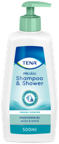TENA Shampoo & Shower šampūns/dušas želeja, 500 ml