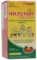 IBUSTAR BĒRNIEM 200 mg/5 ml suspensija, 100 ml