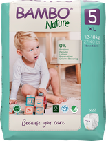 BAMBO Nature  XL-5 (12-18 kg) diapers, 22 pcs.