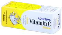 ADDITIVA Vitamin C Zitrone putojošās tabletes, 10 gab.
