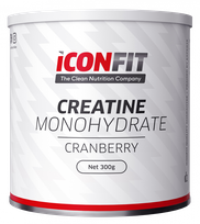 ICONFIT Creatine Monohydrate Cranberry pulveris, 300 g