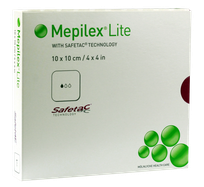 MEPILEX  Lite 10x10 cm wound dressing, 5 pcs.