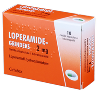 LOPERAMIDE-GRINDEKS 2 mg kapsulas, 10 gab.
