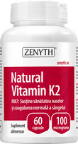ZENYTH Dabīgais K2 vitamīns kapsulas, 60 gab.