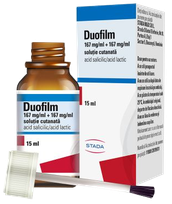 Duofilm 167 mg/150 mg/g,
