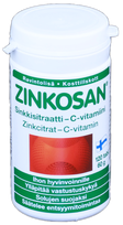 ZINKOSAN Zinkcitrat C Vitamin tabletes, 120 gab.