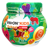 VITIRON Kids School for BRAIN pastilas, 50 gab.