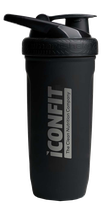 ICONFIT Reforce Stainless Steel 900ml Black šeikeris, 1 gab.