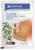 ECOPLAST Ecohot Согревающий Перцовый 10x15см пластырь, 1 шт.