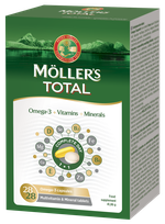 MOLLERS Total Omega - 3 tabletes + kapsulas, 56 gab.