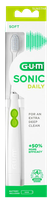 GUM Sonic Daily Power Soft (balta) elektriskā zobu birste, 1 gab.