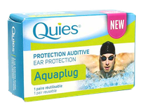 QIUES Aquaplug 1 atkārtoti lietojami ausu aizbāžņi, 2 gab.