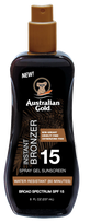 AUSTRALIAN GOLD With Bronzer SPF 15 Gel  spray, 237 ml