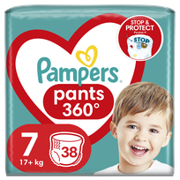 PAMPERS Pants-7 (17+kg) biksītes, 38 gab.