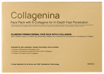 COLLAGENINA Face Pack with 6 Collagens 2x30 ml, 1x50 ml, Grade 2 komplekts, 1 gab.