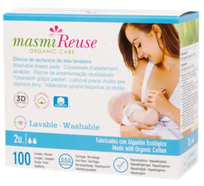 MASMI Reuse cloth breastfeeding pads, 2 pcs.