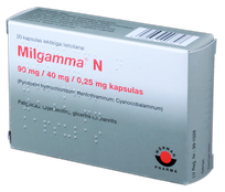 MILGAMMA  N 90 mg/40 mg/0,25 mg kapsulas, 20 gab.