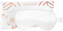 CRYSTALLOVE White silk eye mask, 1 pcs.