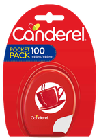 CANDEREL Pocket Pack tabletes, 100 gab.