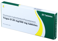 TRIGAN D 20 mg/500 mg tabletes, 20 gab.
