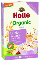 HOLLE Junior pilngraudu graudaugu-augļu muslis, 250 g