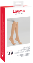 LAUMA MEDICAL Travel AD202 Class A Beige Pair Size 29-31 Medical compression knee-high socks, 1 pcs.