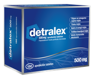 DETRALEX 500 MG apvalkotās tabletes, 180 gab.