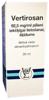 VERTIROSAN 9,25 mg/ml drops, 20 ml