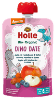 HOLLE Apple, blueberry and date puree, 100 g