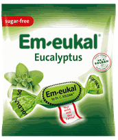EM-EUKAL Eucalyptus sugar-free candies, 50 g