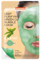 PUREDERM Deep Purifuing Green O2 Bubble маска для лица, 1 шт.
