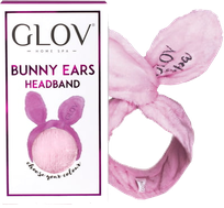 GLOV Bunny Ears Pink спа лента для волос, 1 шт.
