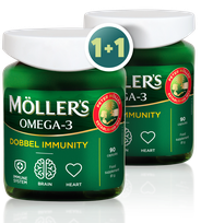MOLLERS (1+1) Dobbel Immunity kapsulas, 90 gab.