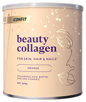 ICONFIT Beauty Collagen ar Apelsīnu garšu pulveris, 300 g