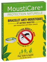 MOUSTICARE Protection Naturelle mosquito and tick repellent bracelet, 1 pcs.