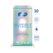 DUREX Invisible Close Fit prezervatīvi, 10 gab.