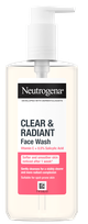 NEUTROGENA Clear&Radiant līdzeklis sejas mazgāšanai, 200 ml