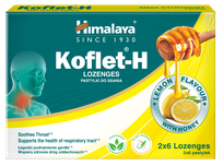 HIMALAYA Koflet-H Lemon lozenges, 12 pcs.