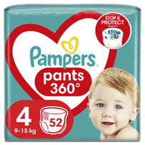 PAMPERS Pants-4 (9-15 кг) трусики, 52 шт.
