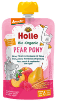 HOLLE Pear, peach, raspberry with spelt puree, 100 g