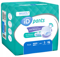 ID Pants Plus S (60-90 cm) nappy pants, 14 pcs.