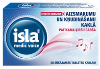 ISLA Medic Voice sūkājamās tabletes, 20 gab.