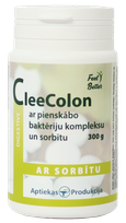 APTIEKAS PRODUKCIJA CleeColon Lactic Acid Bacteria Complex With Sorbitol		 powder, 300 g