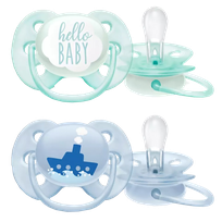 PHILIPS Avent Ultra soft DECO (0-6 mon.) soother, 2 pcs.