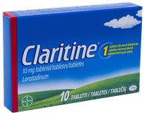 CLARITINE 10 мг таблетки, 10 шт.